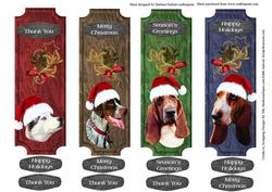 Christmas Gift Book Marks & Sentiment Tags