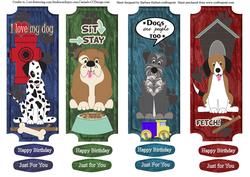 Pet Dog Book Marks & Sentiment Tags