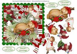 Christmas Morning Surprise Topper & Decoupage