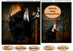 Witchful Thinking Spells for Chocolate Topper & Insert