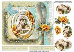 Victorian Day Dreaming Topper & Decoupage & Pyramid