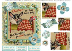 Cheer Up Get Better Topper & Pyramid & Decoupage