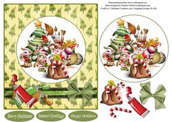 Painting Christmas Decorations Topper & Decoupage