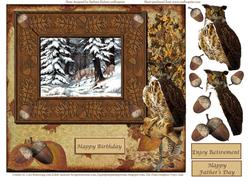 Fall and Winter Card Topper & Decoupage