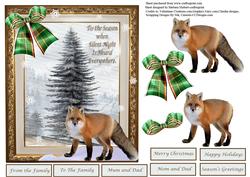 On a Wnter Day Card Topper & Decoupage
