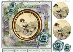 At Play Card Topper & Pyramid & Decoupage Layers