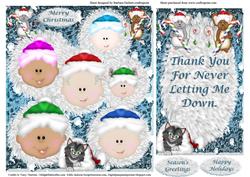 Daycare Christmas Thankyou Topper & Insert