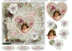 Angel Heart Christmas Topper & Decoupage
