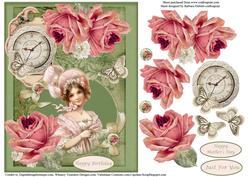 Endless Time Victorian Rose Topper & Decoupage