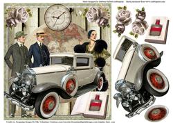 Time Changes the World Topper & Decoupage