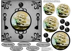 Ship Plaque Card Topper & Pyramid Layers