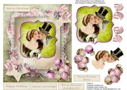 Christmas Kiss Topper & Decoupage
