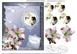 Apple Blossom and Vintage Lady Card Topper