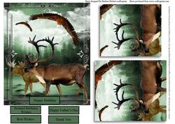 Canadian Wilderness Card Topper & Pyramid Layers