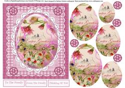 Easter Egg Vintage Pink Topper & Pyramid Layers