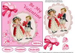 Dreamy Dolls Valentine Topper & Decoupage