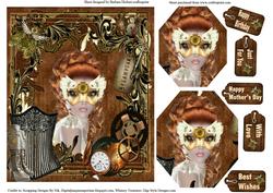 Steam Punk Lady Topper & Pyramid Layers