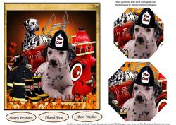 Dalmatian on Duty Topper & Pyramid Layers