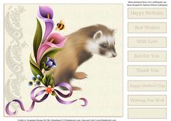 Enchanted Ferret Quick and Easy Card Topper