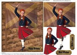 The Sottish Dancer Topper & Decoupage