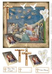 With Hope Religious Topper with Decoupage