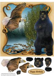 Natures Wild Topper with Decoupage