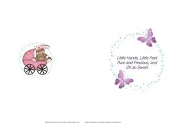 Baby Girl Vintage Insert and Verse