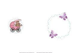 Baby Girl Vintage Insert Blank