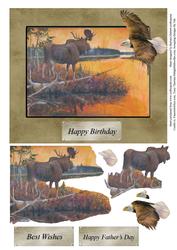 Wild Nature Topper with Decoupage