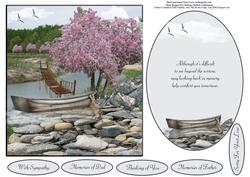 Still Waters Sympathy Topper Insert and Verse