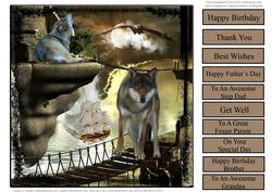 Wolf Moonlight Quick and Easy Topper