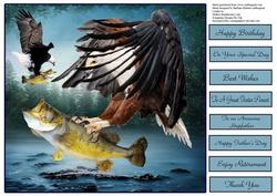 Fishing Eagles Quick and Easy Topper