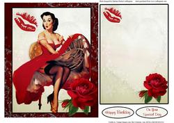 Lady in Red Quick Topper with Insert