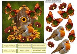 Colors of Fall Topper with Decoupage