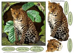 Wild One Jungle Topper with Decoupage