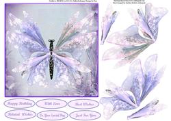 Fanciful Butterfly Topper with Decoupage