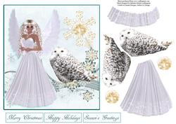 Angel Snowflake Topper with Decoupage