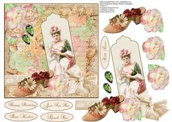 Summer Rose Topper with Decoupage