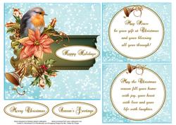 Happy Holidays Quick Topper Inserts and Verse