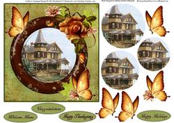 Victorian House Topper with Pyramid Layers