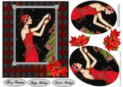 Classic Vintage Christmas Topper with Layers