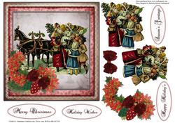 Old Time Christmas Topper with Decoupage