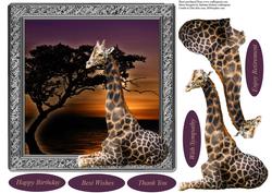 Peaceful Sunset Topper with Decoupage