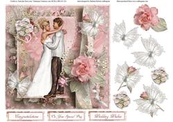 Couple in Love Topper with Decoupage
