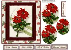 Flowers for Christmas with Oval Pyramid Layers