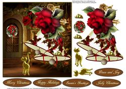 Bells of Christmas Topper with Decoupage