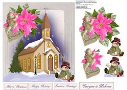 Scenic Welcome Snowman Topper with Decoupage