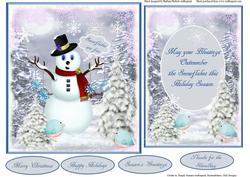 Flakey's Free Snowflakes Topper Insert and Verse