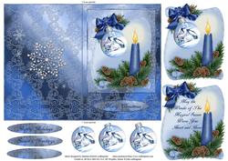 Christmas Candle Cut & Fold, Insert & Layers