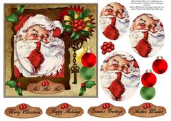 Santa's Secret Key Topper with Layers